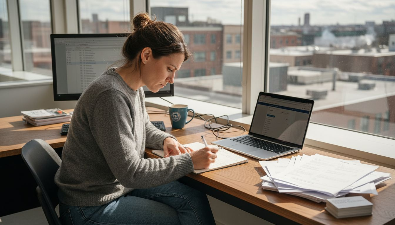 Business owner planning WordPress lead strategy