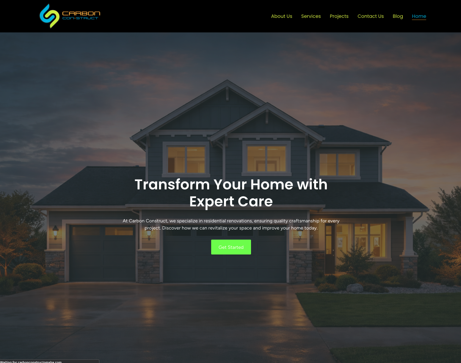 Carbon Construct Omaha Website Launch