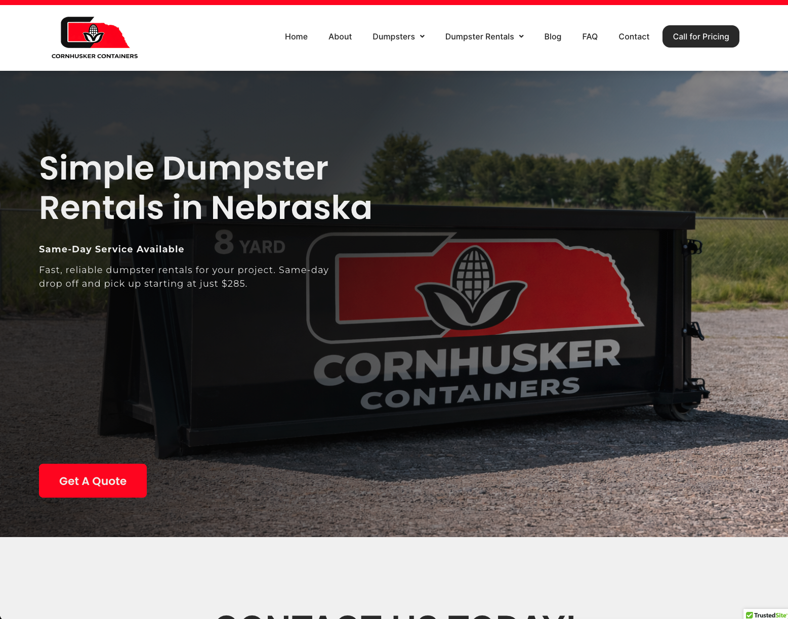 Cornhusker Containers Website & Digital Marketing Launch