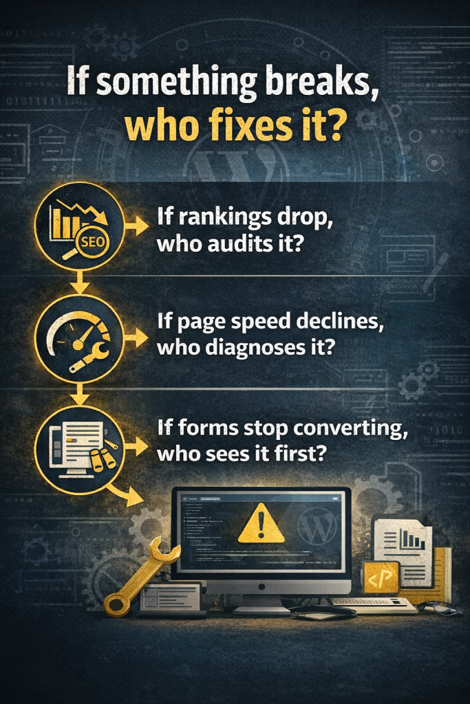 If something breaks, who fixes it?
