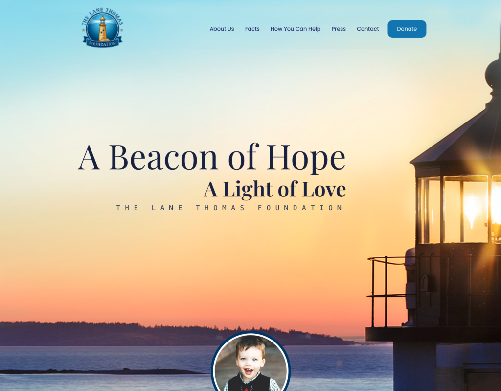 Lane Thomas Foundation – Nonprofit Website and Donation Optimization