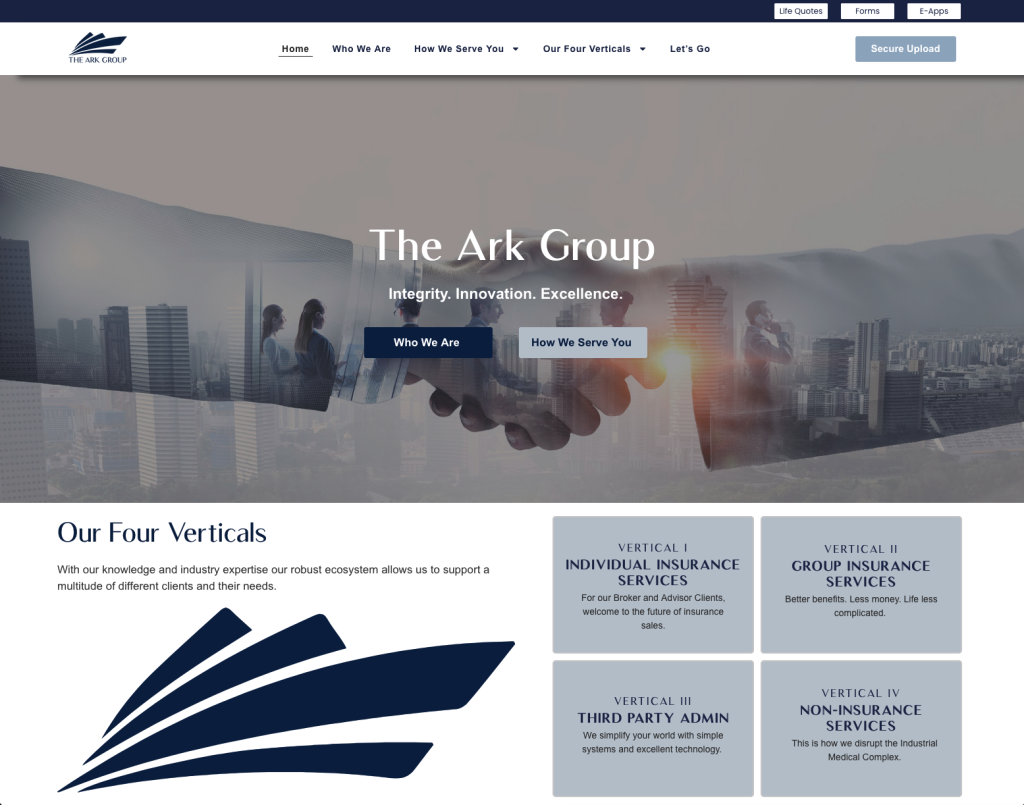 The Ark Group Website & Marketing Transformation | Full Funnel Growth System