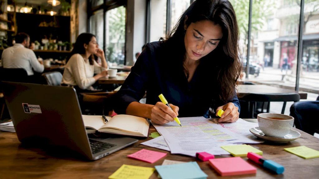 Small business owner planning Google ranking strategy